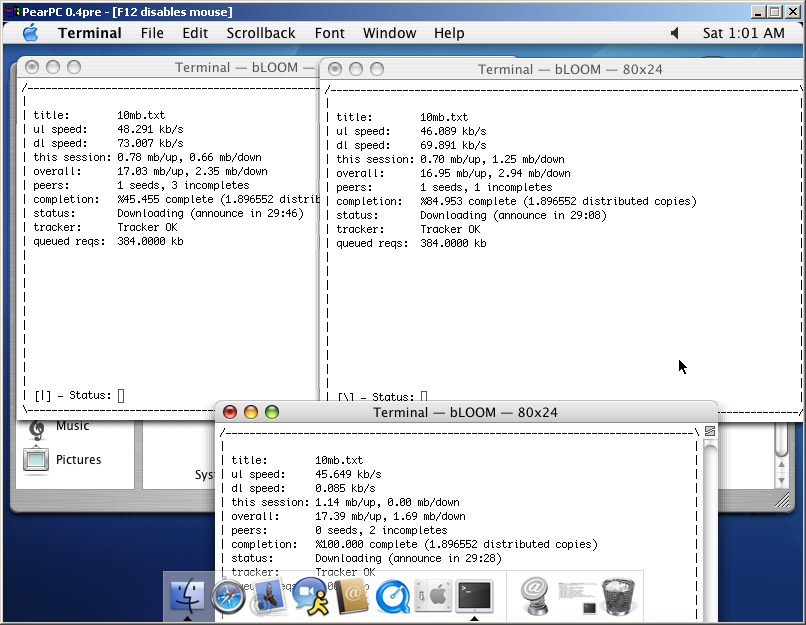 bloom running on OSX